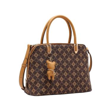 Imagem de Bolsa Feminina Chenson Monograma Elemento Grafico - Alça de Mão - Café 3485386