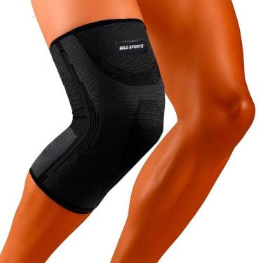 Imagem de Joelheira De Compressão Gold Sports Elástica Estabilidade e Fortalecimento-Unissex