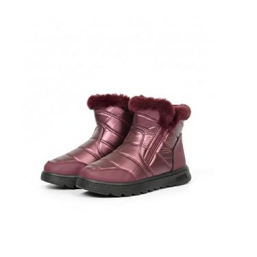 Imagem de Bota Feminina Forrada com Lã Neve Inverno Térmica Impermeável Confortável Cano Curto Com Zíper Luxo/35/36/37/38/39.Apos a compra é só enviar uma mensagem ao vendedor com o número desejado.