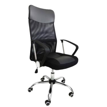 Imagem de Cadeira Presidente Giratoria Preta Tela Mesh B-017
