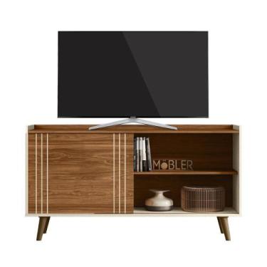 Imagem de Rack Bancada New Austin Retrô para TV até 50 Polegadas - Mobler, Cinam