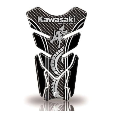Imagem de Protetor De Tanque Adesivo Moto Kawasaki Cor Preto
