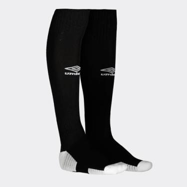 Imagem de Meião Umbro Team Preto com Branco, 39-43