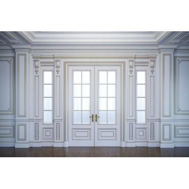 Imagem de Painel de Lona Boiserie Arabesco Clássico Porta - Fabrika de Festa, 18