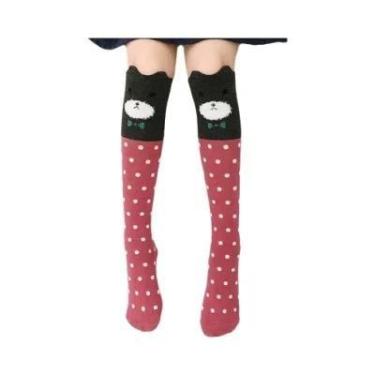 Imagem de Meias Altas De Algodão Com Estampa De Animais Para Meninas 2024, Estil