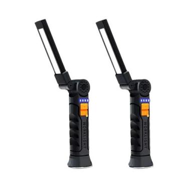 Imagem de Lanterna LED COB Portátil Recarregável Com Bateria Embutida, Lanterna 