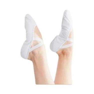 Imagem de Sapatilhas De Balé De Lona Com Sola Macia Para Mulheres, Calçados Prof