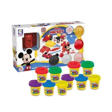 Imagem de COMP Kit Brinquedo Infantil Massinha de Modelar Mickey Disney + 10 Pot