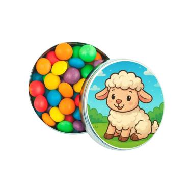 Imagem de Kit 30 Latinhas Lembrancinhas Ovelhinha