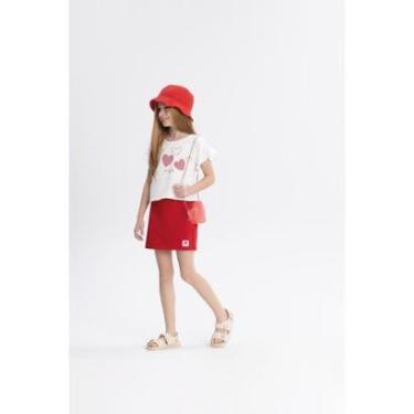 Imagem de Conjunto Menina Manga Curta Short-Saia Alakazoo Ref. 19359-Feminino