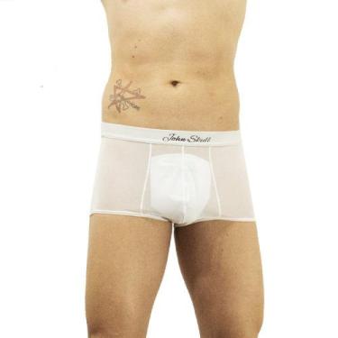 Imagem de Cueca Mini Boxer Transparente em Tule Sexy e Confortável - John Skull,