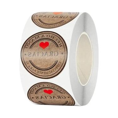 Imagem de Etiquetas De Agradecimento Espanholas, 500 Peças, Selos De Scrapbook F