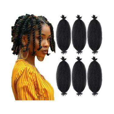Imagem de Cabelo Sintético Afro Twist Pré-Separado Para Mulheres Negras, Cabelo 
