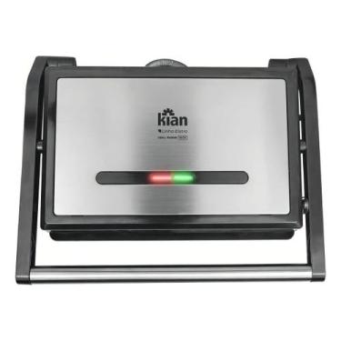 Imagem de Grill Panini Preto 1200W 127V Kian REF.24499, Preto, 110V
