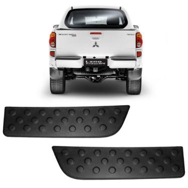 Imagem de Pisante do Parachoque Traseiro Original Preto para Mitsubishi L200 Tri