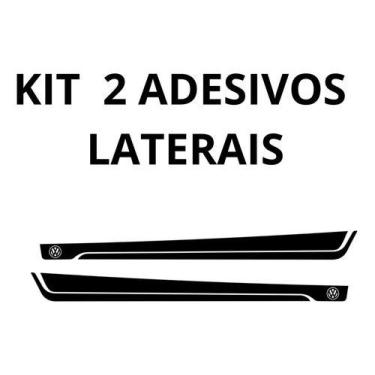 Imagem de Kit 2 Adesivo Carro Cross Fox Faixas Laterais Personalizadas - onl