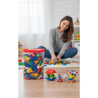 Imagem de Bloquinhos Montar 350 Peças Criança Brinquedo Educativo - Congratulati