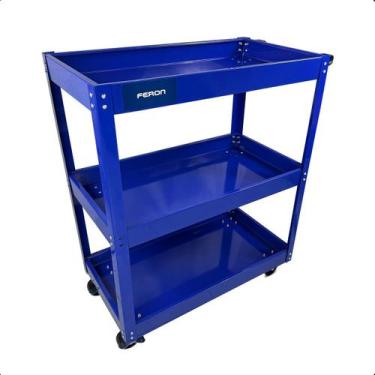 Imagem de Carro Metalico Para Ferramentas Aberto Laranja Sem Gaveta - FERON