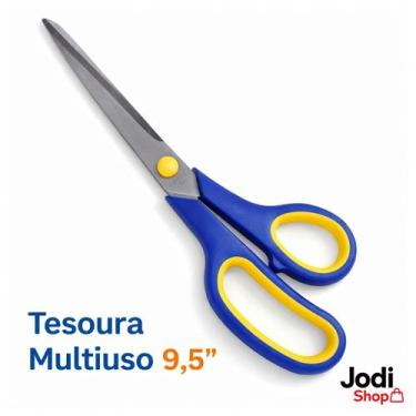 Imagem de Tesoura Multiuso Profissional 9,5 Polegadas Aço Resistente Cabo Ergonô