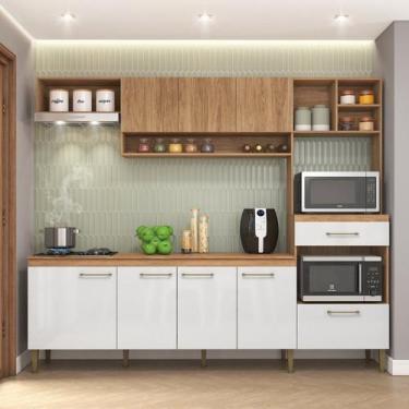 Imagem de Cozinha Completa Modulada 5 Peças com Torre Quente e Balcão com Tampo 