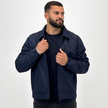 Imagem de Jaqueta Blue Bay Nylon com Zíper Masculina, G, Marinho
