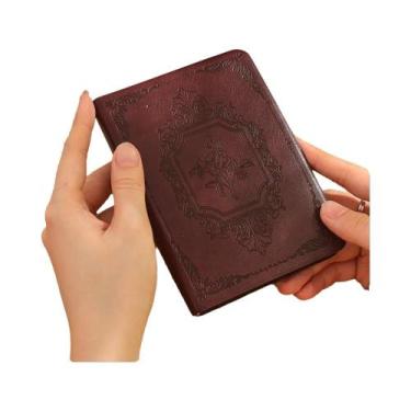 Imagem de Caderno Vintage Premium Em Couro Com Capa Embossada, 144 Folhas De Pap