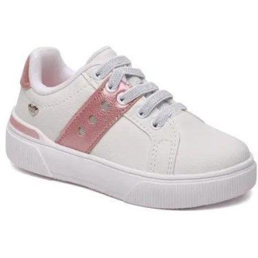 Imagem de Tênis Infantil Menina Klin 317002, Branco, 23