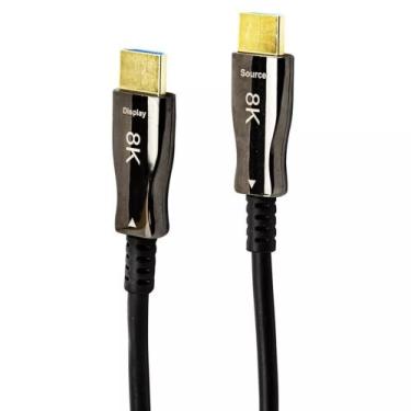 Imagem de Cabo HDMI 2.1 8k 120Hz 8K Ultra HD Dourado 20m Mxt