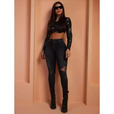 Imagem de Calça Skinny Feminina Pitbull Jeans 66917, 38