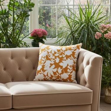 Imagem de Capas para Almofadas 55x55 Tecido Algodão Estampa Floral - Nallu Decor