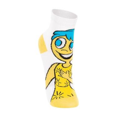 Imagem de Meia Infantil Unissex Lupo 02403-002 Divertidamente Alegria, Branco, A