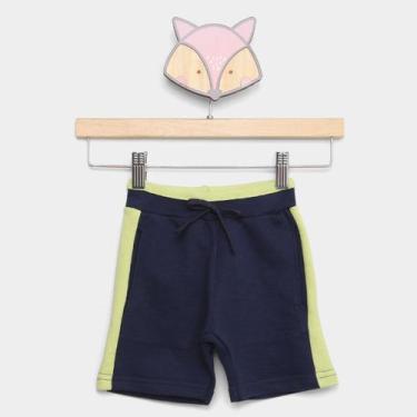 Imagem de Bermuda Infantil Brandili Masculina, Marinho, 1A