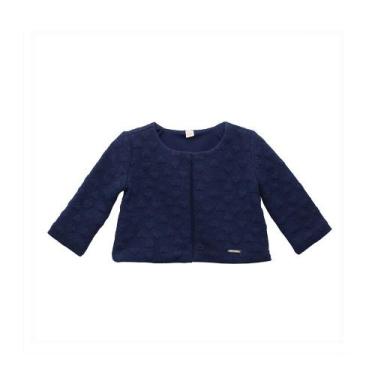 Imagem de Casaquinho Infantil Jacquard - Gira Baby, 3, Azul marinho