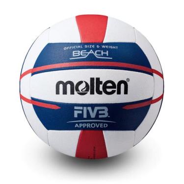Imagem de Bola de Volei de Praia Molten Elite V5B5000 FIVB Approved Cor:Branco/A