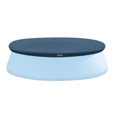 Imagem de INTEX Capa de Proteção para Piscina Easy Set Redonda 10 pés com Cordão de Fixação e Furos de Drenagem