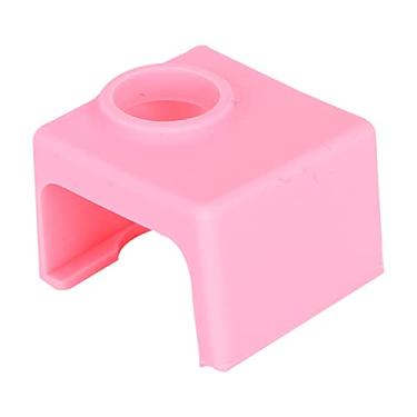Imagem de Acessórios de impressão 3d, bloco de aquecedor de impressora 3d fácil de usar boa flexibilidade 280 graus de resistência a altas temperaturas shell de silicone para bloco de alumínio mk10