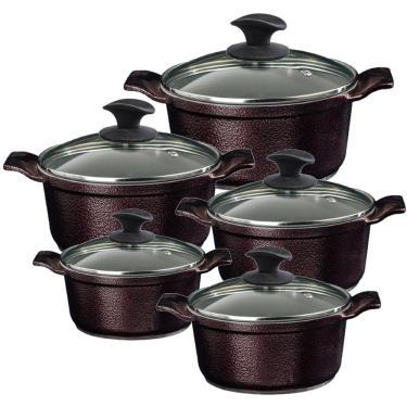 Imagem de Jogo Panela Cereja Antiaderente Cerâmica Javali AA 16 a 24