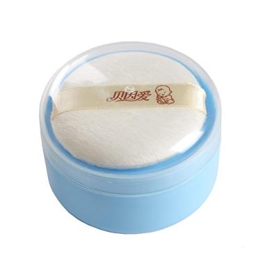 Imagem de Topwon Puff de Pó Pós-Banho para Bebês de 8,8 cm com Peneira | Sem BPA (1 Unidade)