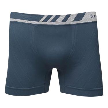 Imagem de Cueca Boxer Sem Costura Microfibra - Azul - Lupo