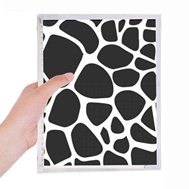 Imagem de Caderno com estampa de flor de arte com estampa de girafa animal, diário recarregável, papelaria