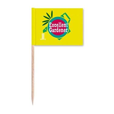 Imagem de Marcador de palito de dente para professores, trabalhadores duros, ótimo jardineiros, decoração de festa