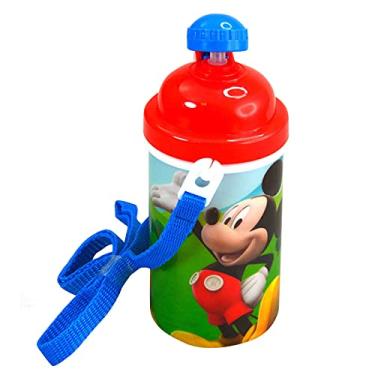 Imagem de Garrafas de água Zak Designs Disney Mickey Mouse com botão de toque e canudo reutilizável embutido, alça de transporte – Seguro aprovado sem BPA, fácil de limpar, para crianças e meninas, meninos e meninas