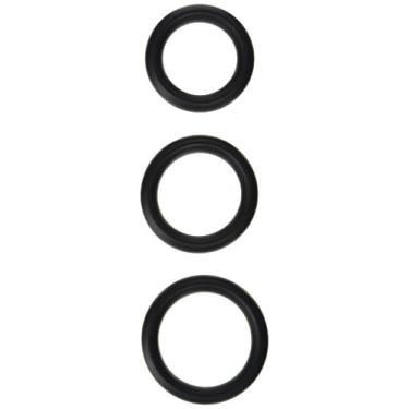 Imagem de Master Series Anel Peniano De Silicone, Conjunto De 3 Peças, 0,19 Libra Preto