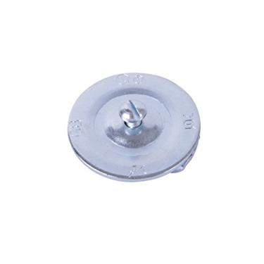 Imagem de Gardner Bender KO701 selo de metal para apagar, 1,27 cm de tamanho de conduíte, tamanho marcado, aço galvanizado à prova de ferrugem, 16 AWG de aço, fio de 1,27 cm, em relevo – autocentralização, 100 unidades., 1,26 cm (½ polegada), pacote com 5
