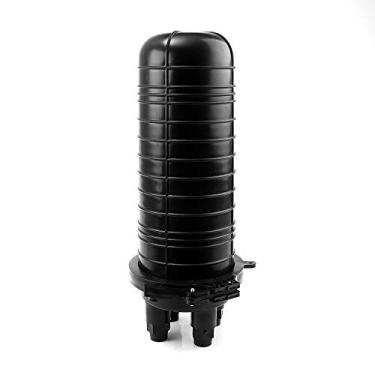 Imagem de Caixa de emenda Óptica PlusCable FO-CEO96 96FO Preto - Ideal para Aplicações de Cabeamento de Fibra Óptica Suporta 96Fibra Ópticas