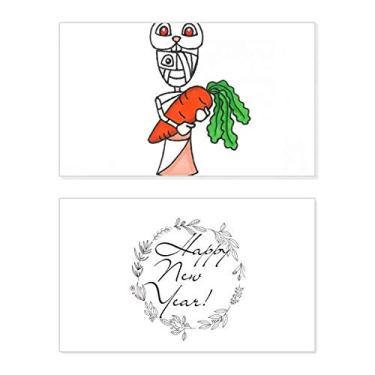 Imagem de Egito Múmia Horus Coelhos Chapéu Ano Novo Festival Cartão Bless Mensagem Presente