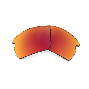Imagem de Oakley Flak 2.0 Low Bridge Fit Retangular Lentes de Substituição para Óculos de Sol, Rubi Prizm, 61 mm