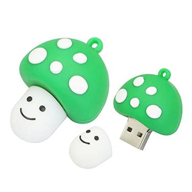Imagem de Flash Drive USB em forma de cogumelo de 128 GB, pen drive USB, pen drive USB, pen drive, pen drive, pen drive, pen drive, pen drive, armazenamento externo, memória flash, armazenamento USB 2.0 (verde)