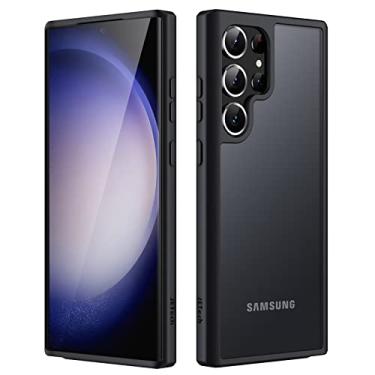 Imagem de JETech Capa Fosca para Samsung Galaxy S23 Ultra 5G 6,8 Polegadas, Case Protetora Fina Fosca Translúcida para Celular, Capinha Anti-Impressão Digital (Preto)
