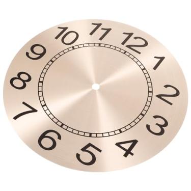 Imagem de Gadpiparty Relógio De Parede De Alumínio Mostrador De Relógio De Parede Redondo De 8 Polegadas Painel De Relógio Digital Diy Acessórios A